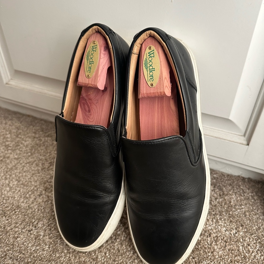 Greats Slip on black leather